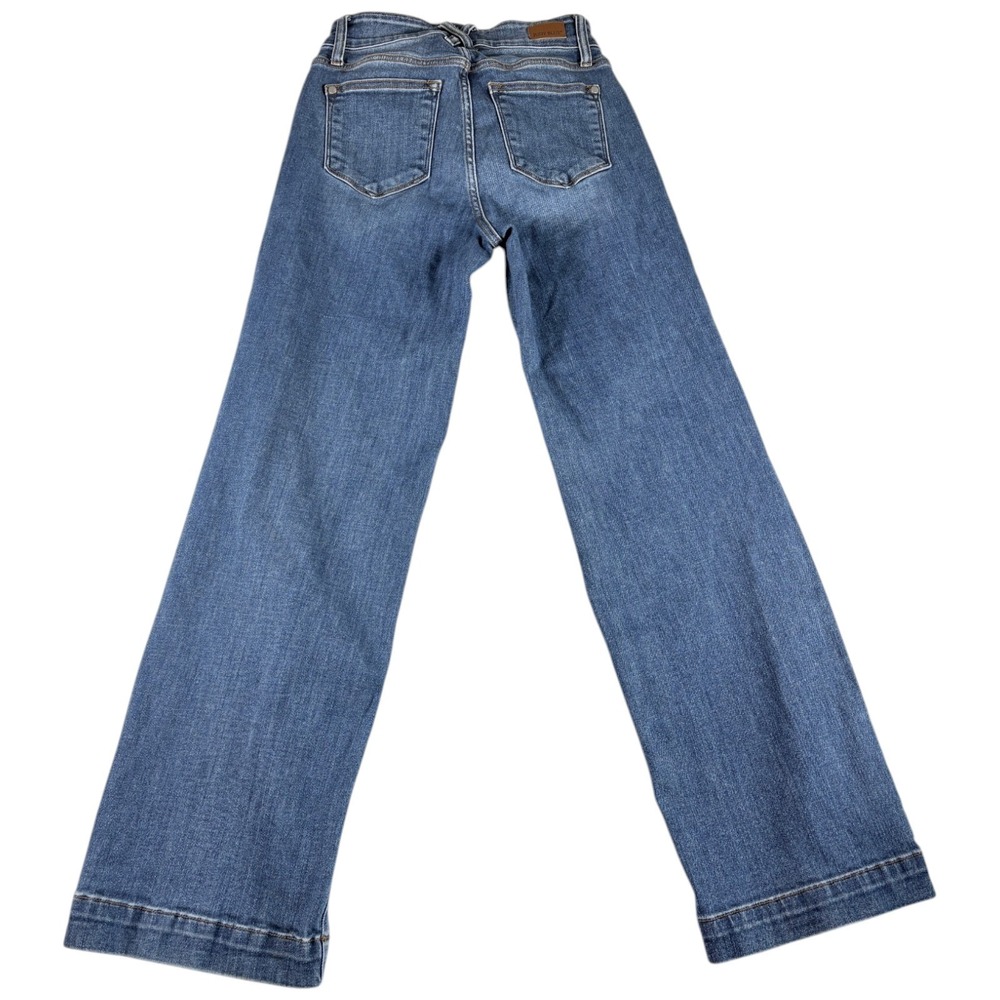 Judy Blues Los Angeles Wide Leg Jeans Womens 7/28 Blue Denim Cotton Medium Wash - Picture 2 of 7